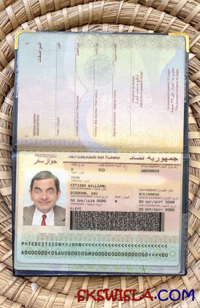 Czad zdjęcie do paszportu pliki PSD, skan i fotografowany obraz